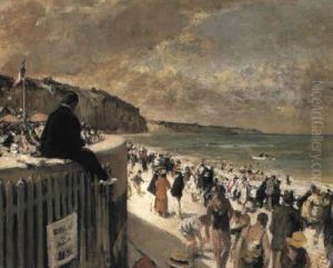 Casino Steps, Dieppe by Jacques-Emile Blanche