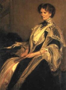 Portrait Of Flora Shaw, Lady Lugard by Jacques-Emile Blanche