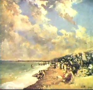 La Plage De Dieppe, Ciel D'orage