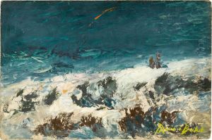 Ocean Scene by Jose Maria Alarcon Y Caceres
