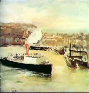 Le Port De Dieppe by Jacques-Emile Blanche