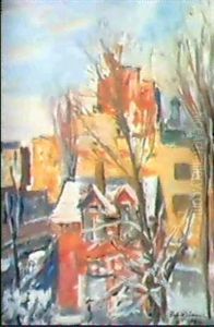 Le Pavillon Du Concierge Vu De L'atelier De L'hotel D'auteuil De Jacques-emile Rue Du Docteur Blanche by Jacques-Emile Blanche