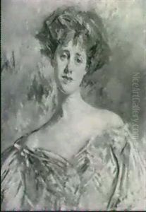 Portrait Of A Lady In Evening Dress