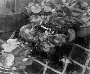 Nature Morte Aux Roses by Jacques-Emile Blanche