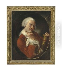 Portrait Of Bernard Forest De Belidor (1698-1761), Half-length, In A Masonry Cartouche Portrait Of Bernard Forest De Belidor (1698-1761), Half-length, In A Masonry Cartouche