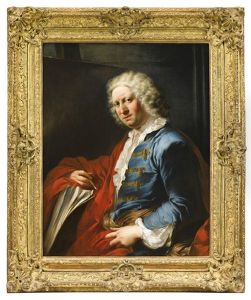 Portrait Of The Artist Giovanni Paolo Panini (1691-1765) by Louis Gabriel Blanchet
