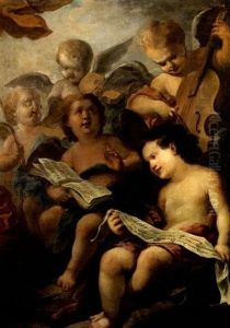 Le Concert De Putti by Louis Gabriel Blanchet