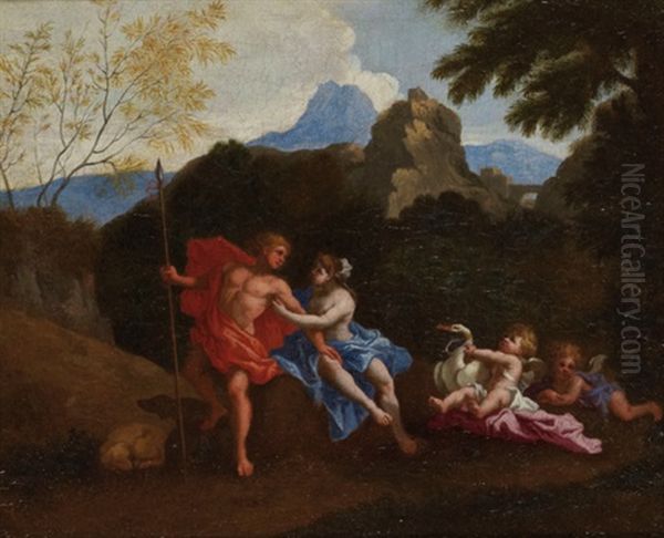 Adonis Quittant Venus Pour La Chasse - view 1