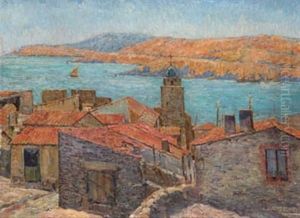 Vista De La Costa De Napoles by Jose Blanco Coris