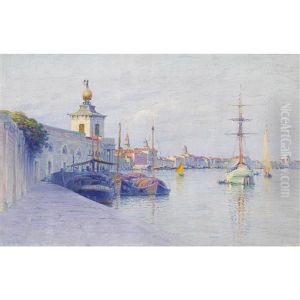 Punta Della Dogana In Venedig by Jules Blancpain