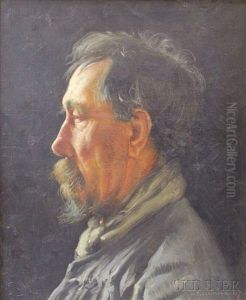 Portrait Of An Older Man In Profile