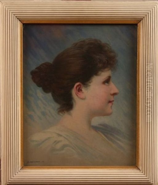 Portrait De Femme Au Chignon - view 1