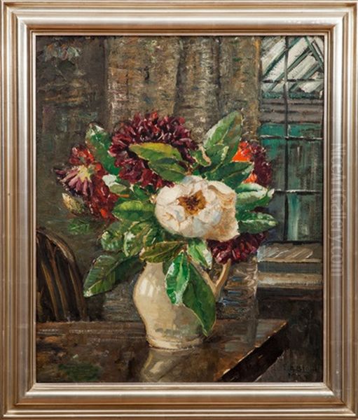 Still Life Of Flower-filled Vase - view 1