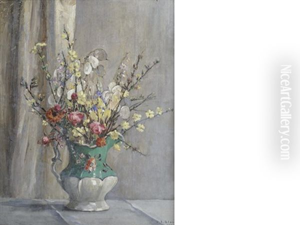 Spring Flowers In A Vase - view 1