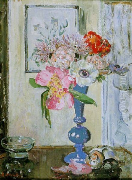 Flowers In Bristol Vase - view 1