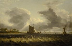Voiliers Par Temps Calme by Jan Theunisz Blankerhoff