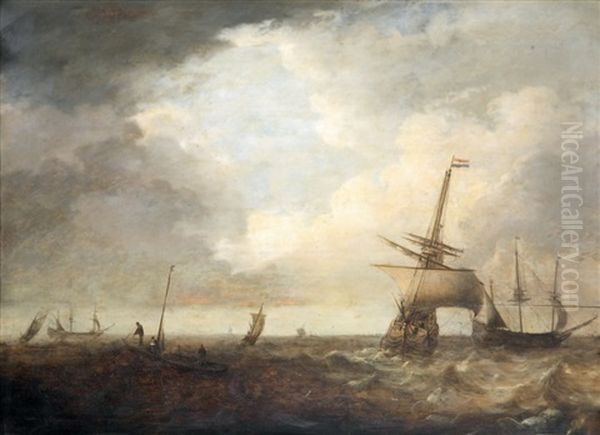 Navires Au Large Des Cotes - view 1