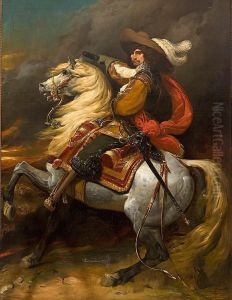 Retrato Ecuestre De Josias Rantzau, Mariscal De Francia by Jean Alaux