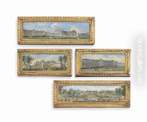 Views Of Castles Having Belonged To The Duc De Penthievre (1725-1793): Rambouillet, Anet, Armainvilliers, And One Other (4 Works) by Louis Nicolas van Blarenberghe