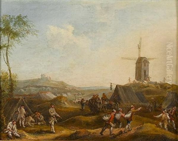 A Military Encampment - view 1
