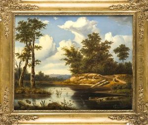 Eine Naturalistische Landschaft Bei Munchen by Arthur Blaschnik