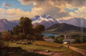 Alpine Landscape by Arthur Blaschnik