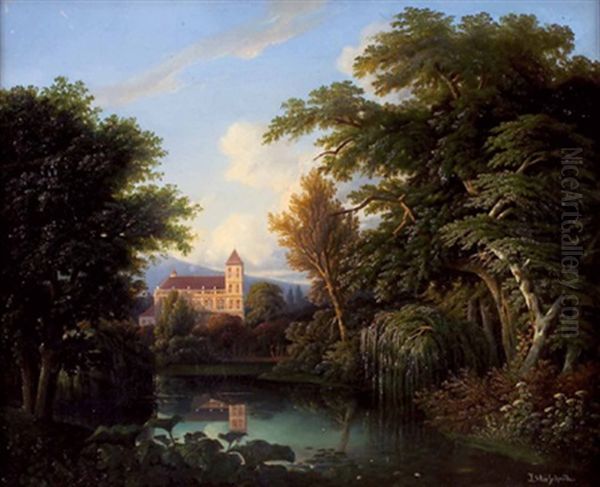 Teichlandschaft Mit Kloster - view 1