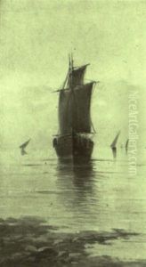Velero Con Mar En Calma by Jose Ruiz Blasco