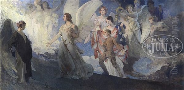 Victory, A Patriotic Wwi Mural Study - view 1