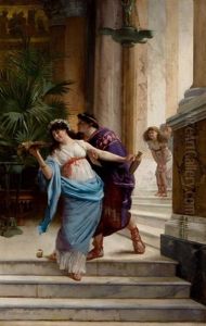 The Lover's Advance by Edwin Howland Blashfield