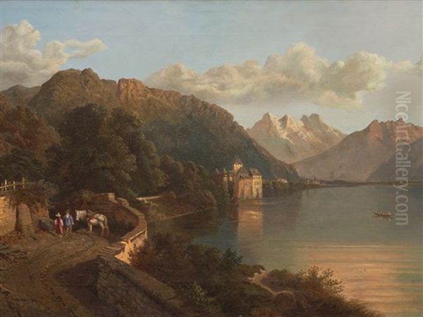 Lake Geneva And Chillon Castle - view 1