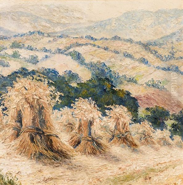 Landscape With Sheaves Of Hay - view 1