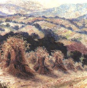 Landschaft Mit Ahrengarben by Leopold Blauensteiner