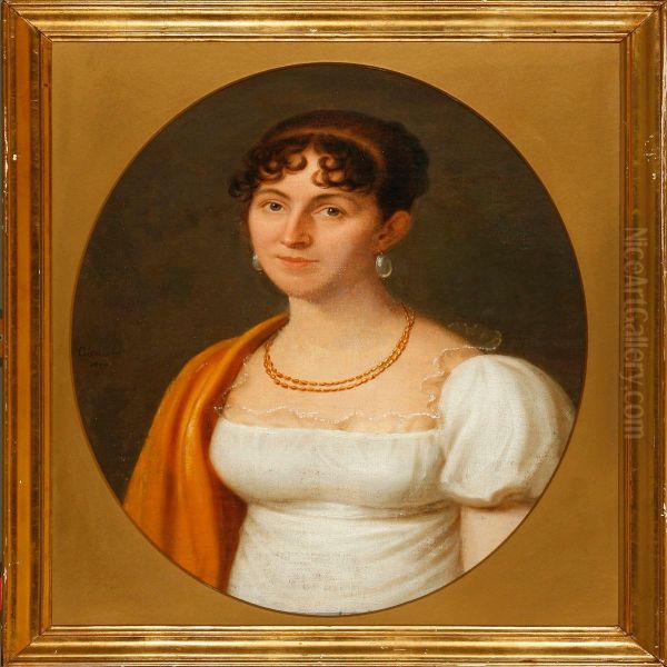 Portrait Of A Young Woman In A White Dress - view 1