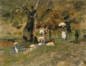 Sommertag Im Prater by Tina Blau