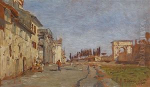Romisches Capriccio Mit Titusbogen by Tina Blau