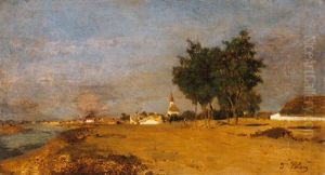 Szolnoki Tiszapart, 1870-es Evek (by The River Tisza At Szolnok)