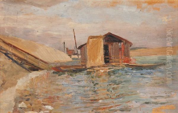 Uferlandschaft Mit Fischerhauschen - view 1