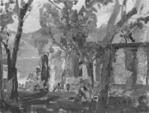 Unter Baumen Am Gardasee by Tina Blau