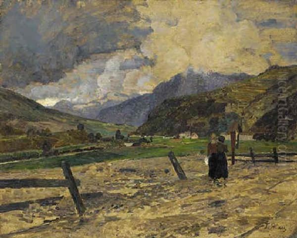 Peasant Women In An Alpine Pasture - view 1