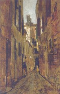Strasenszene In Venedig Strasenszene In Venedig