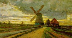 Abend In Volendam by Tina Blau