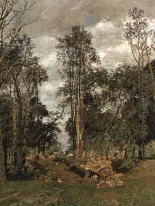 Holzschlag Im Prater by Tina Blau