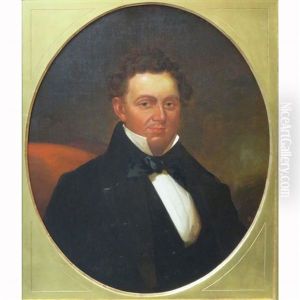 Portrait Of A Gentleman Seated In A Red Chair