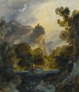 Italian Landscape by Carl Blechen