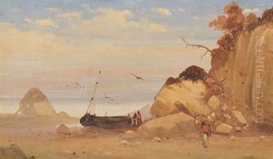 Fischer Am Ostseestrand by Carl Blechen