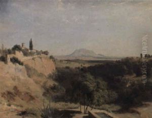 Civita Castellana, Blick Auf Die Campagna Und Den Monte Soracte