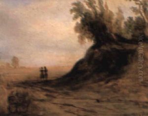 Figures In A Wooded Landscape