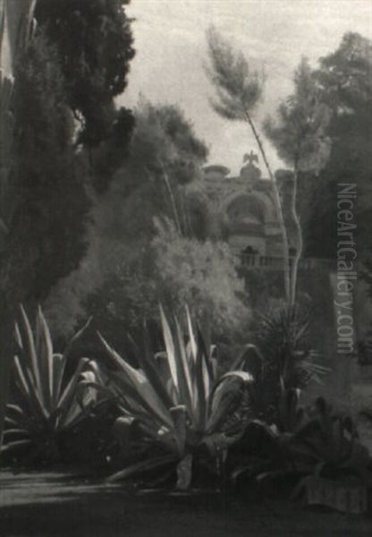 Blick Auf Mediterranen Garten (villa D'este?) - view 1