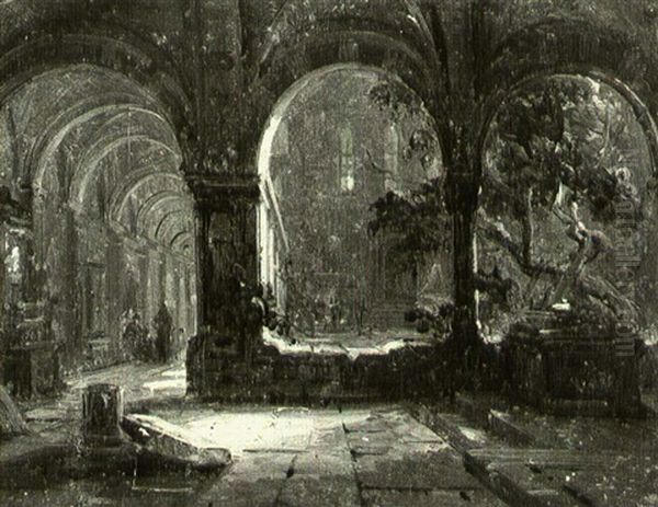 In The Moonlit Courtyard - view 1